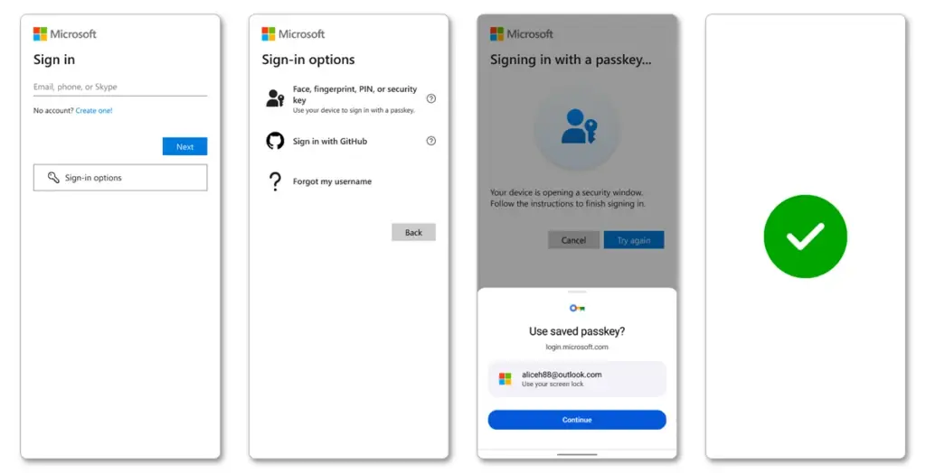 Microsoft Introduces Passkey Support for Consumer Accounts, Leading the Way in Passwordless Login Options